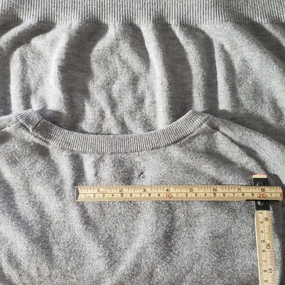 Free‎ Assembly Mens Sweater Crewneck 2XL Gray V-Stitch Knit MSW00094 Pullover